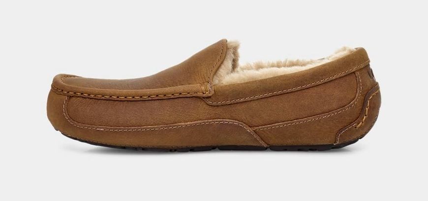 UGG Mens Ascot Matte Leather Slipper Chestnut 1103889-CHE фото