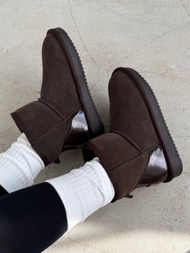 Жіночі Угі UGG Mini Dark Chocolate Lacquer 1043-CHO фото