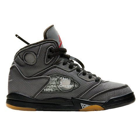Кросівки Nike Air Jordan 5 Retro Off-White Black CV4827-001 фото