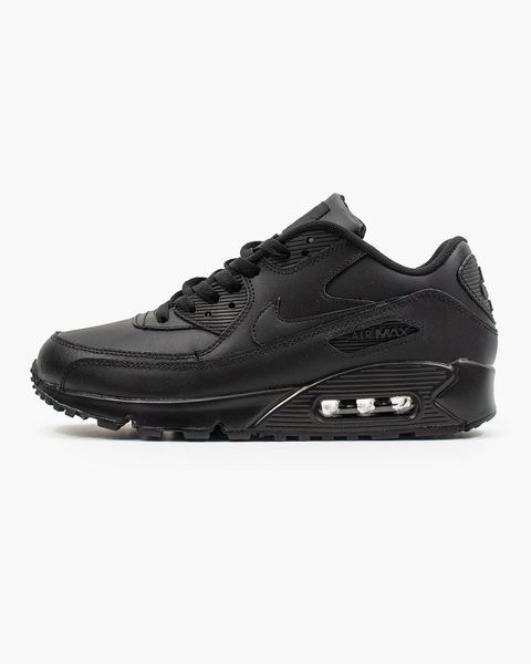 Кросівки чоловічі Nike Air Max 90 Leather Black 302519-001 фото