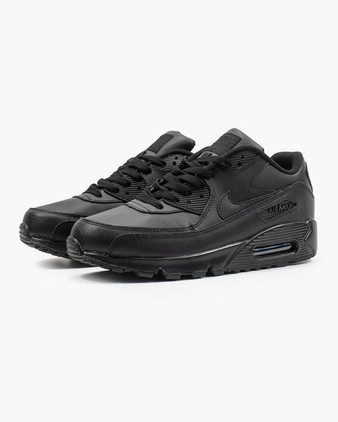 Кросівки чоловічі Nike Air Max 90 Leather Black 302519-001 фото