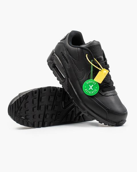 Кросівки чоловічі Nike Air Max 90 Leather Black 302519-001 фото