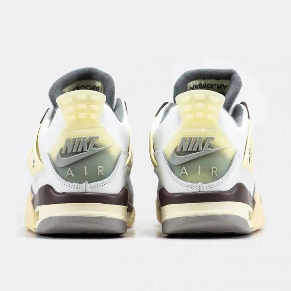 Кросівки чоловічі Nike Air Jordan 4 White Beige Bordo CT8527-701 фото