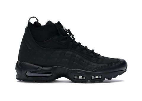 Кросівки чоловічі Nike Air Max 95 Sneakerboot Triple Black 806809-002 фото