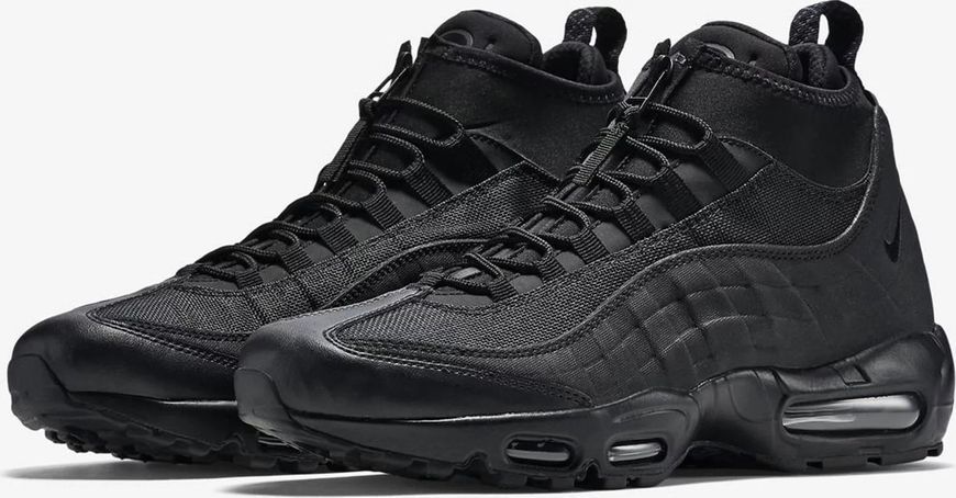Кросівки чоловічі Nike Air Max 95 Sneakerboot Triple Black 806809-002 фото